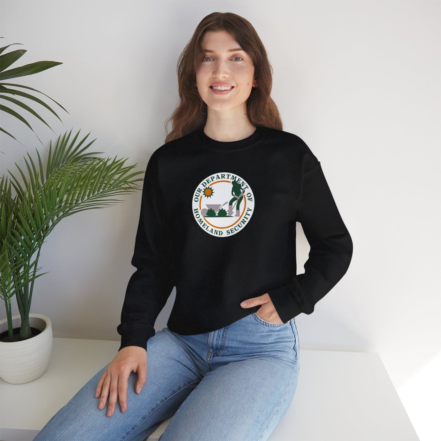 HOMELAND SECURITY (OUR DEPARTMENT OF)  Unisex Heavy Cotton Sweatshirt