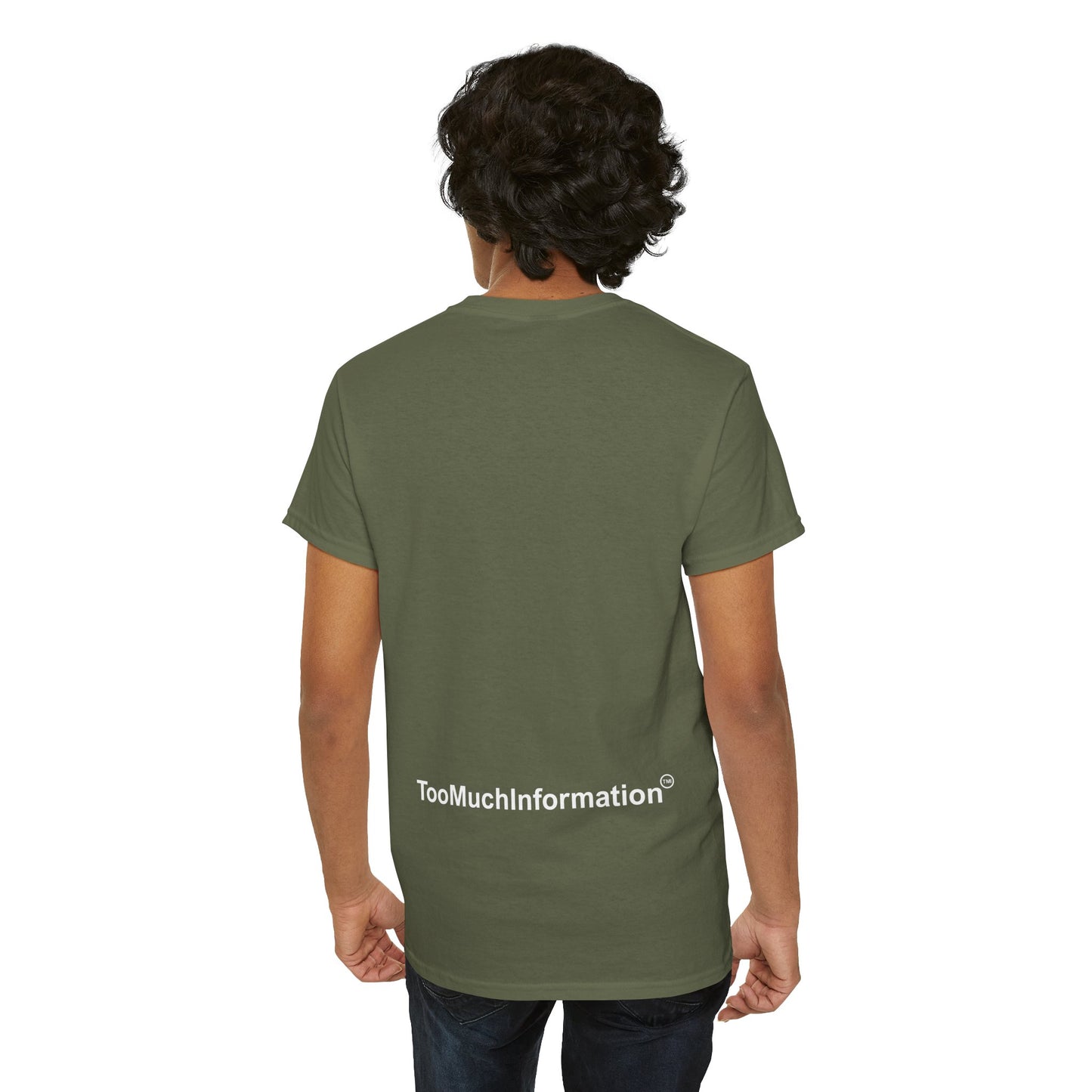 TooMuchInformation TMI Unisex Heavy Cotton Tee