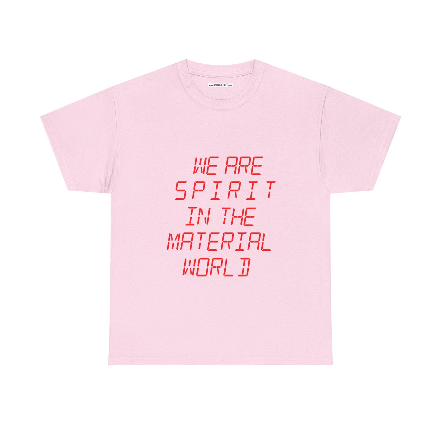 WE ARE SPIRIT IN THE MATERIAL WORLD Unisex Softstyle 100% Cotton T-Shirt