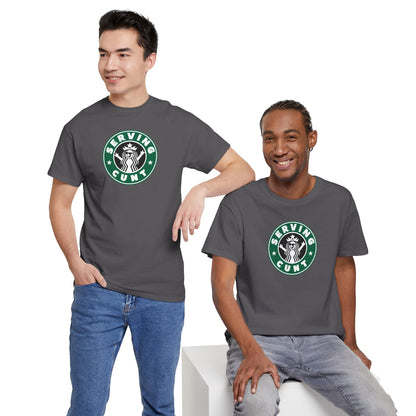 SERVINGCUNT Unisex Heavy Cotton Tee