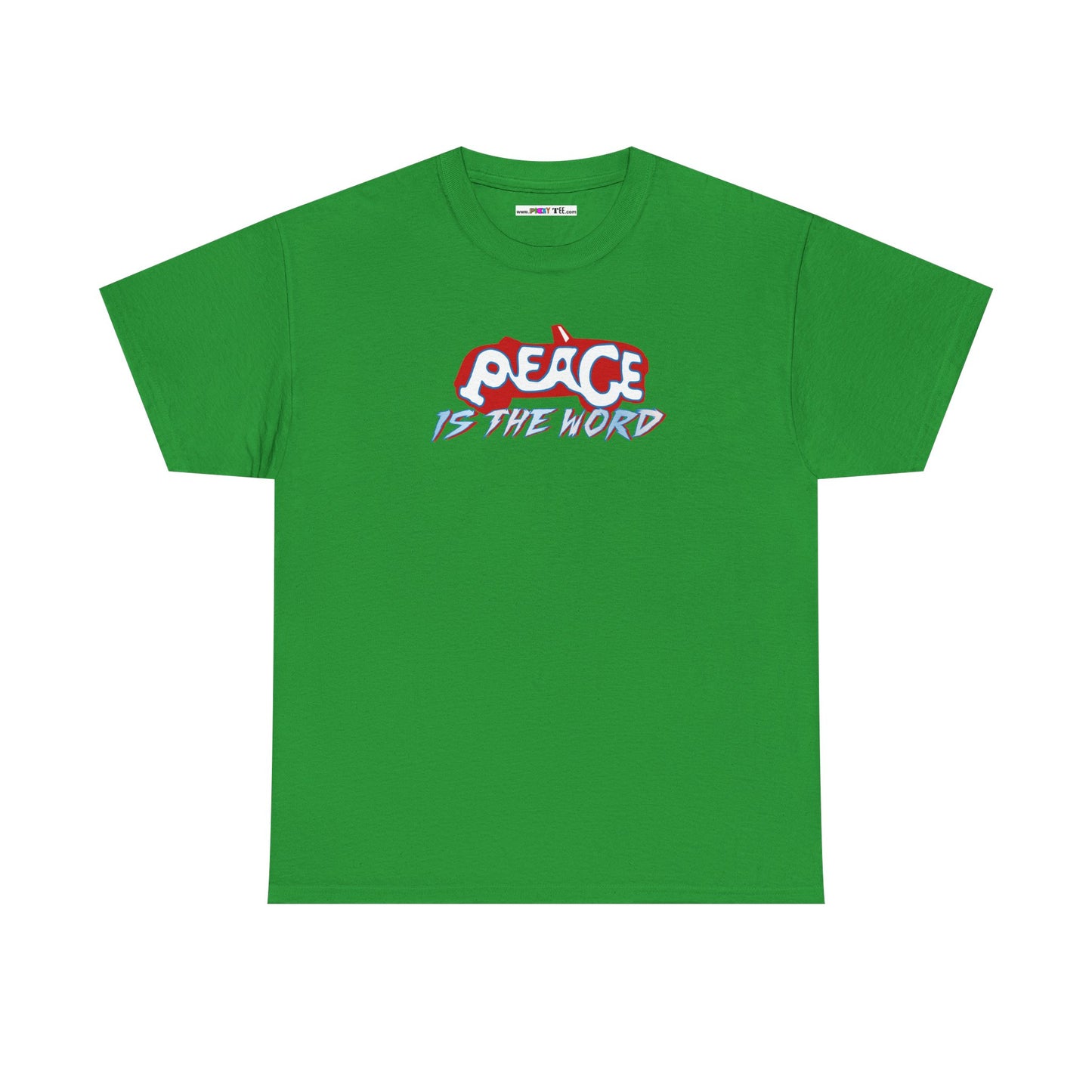 PEACE IS THE WORD Unisex Heavy Cotton Tee