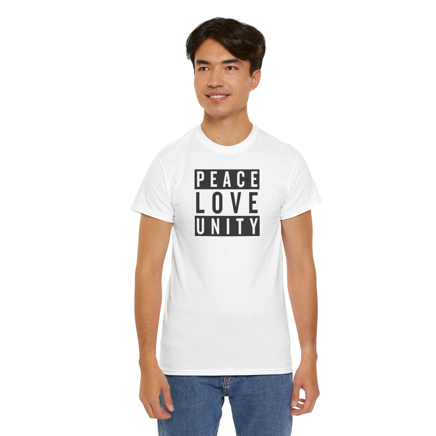 PEACELOVEUNITY Unisex Heavy Cotton Tee