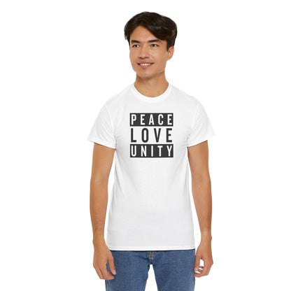 PEACELOVEUNITY Unisex Heavy Cotton Tee