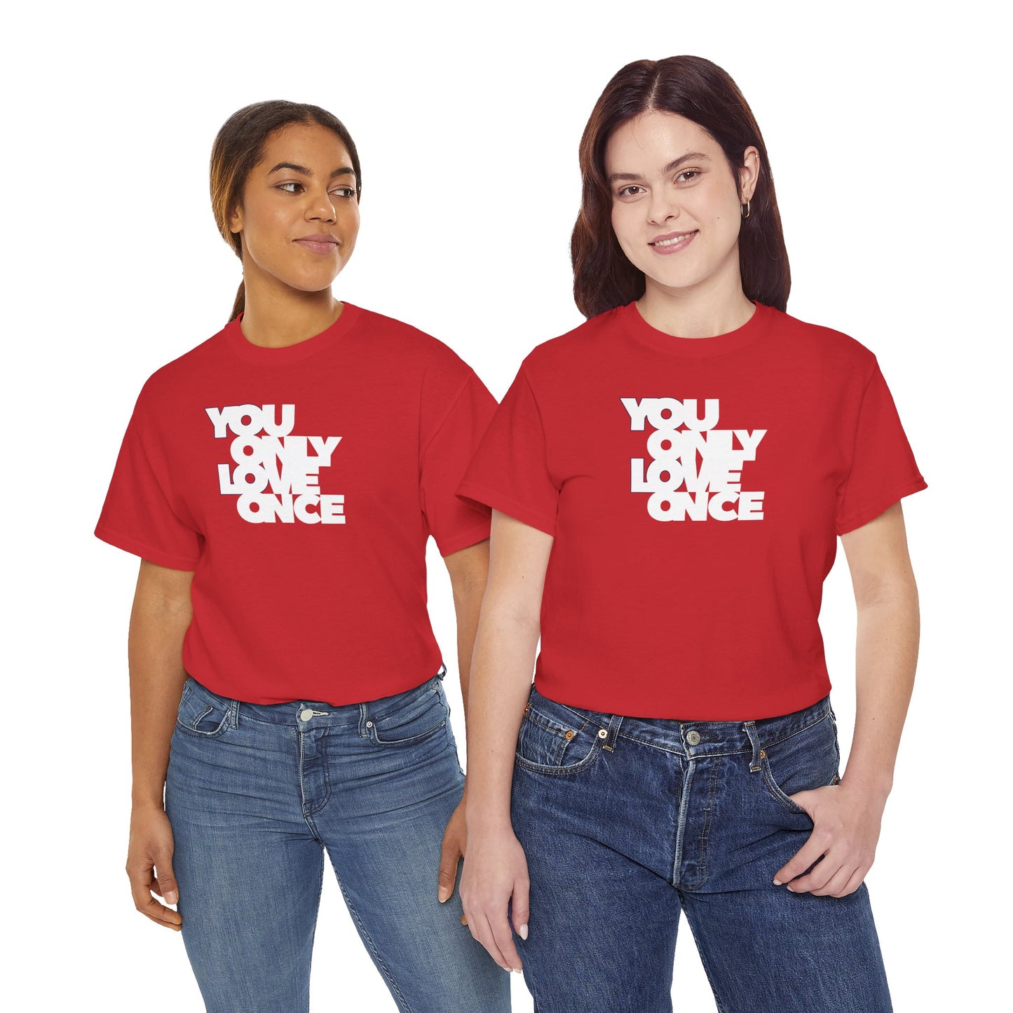 YOLO - YOU ONLY LOVE ONCE Unisex Heavy Cotton Tee