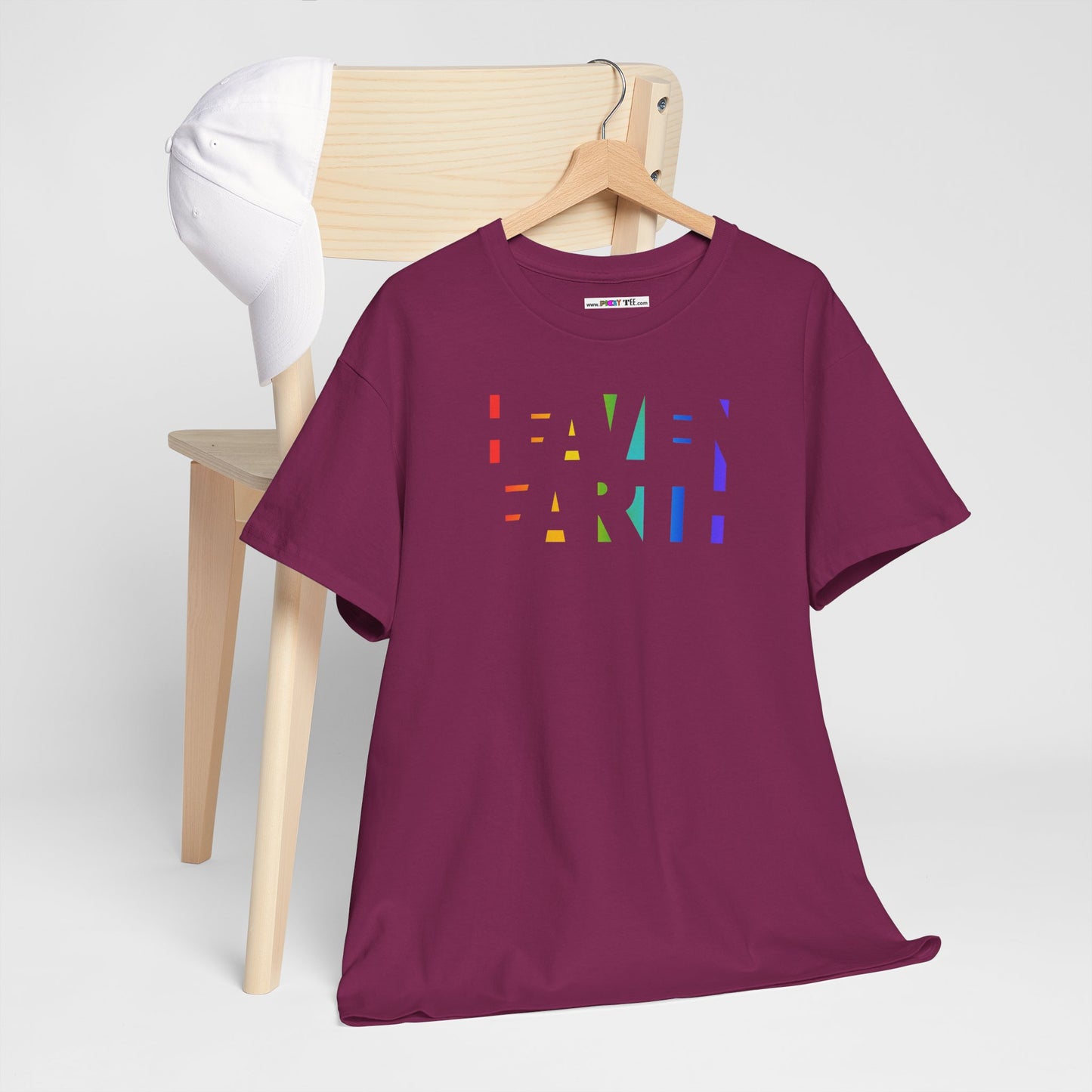 HEAVEN ON EARTH Unisex Heavy Cotton Tee — here now.