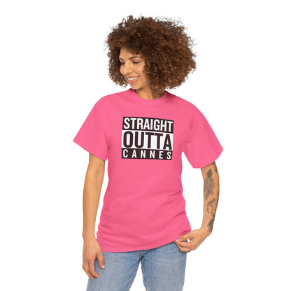STRAIGHT OUTTA CANNES Unisex Heavy Cotton Tee