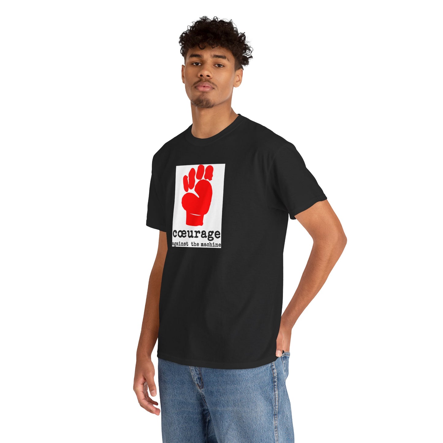 cœurage against the machine Unisex Heavy Cotton Tee