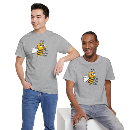 Bee Here Now Unisex Heavy Cotton Tee