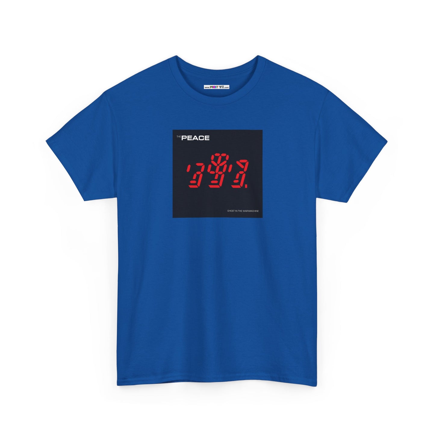 the PEACE ghost in the war-machine Unisex Heavy Cotton Tee