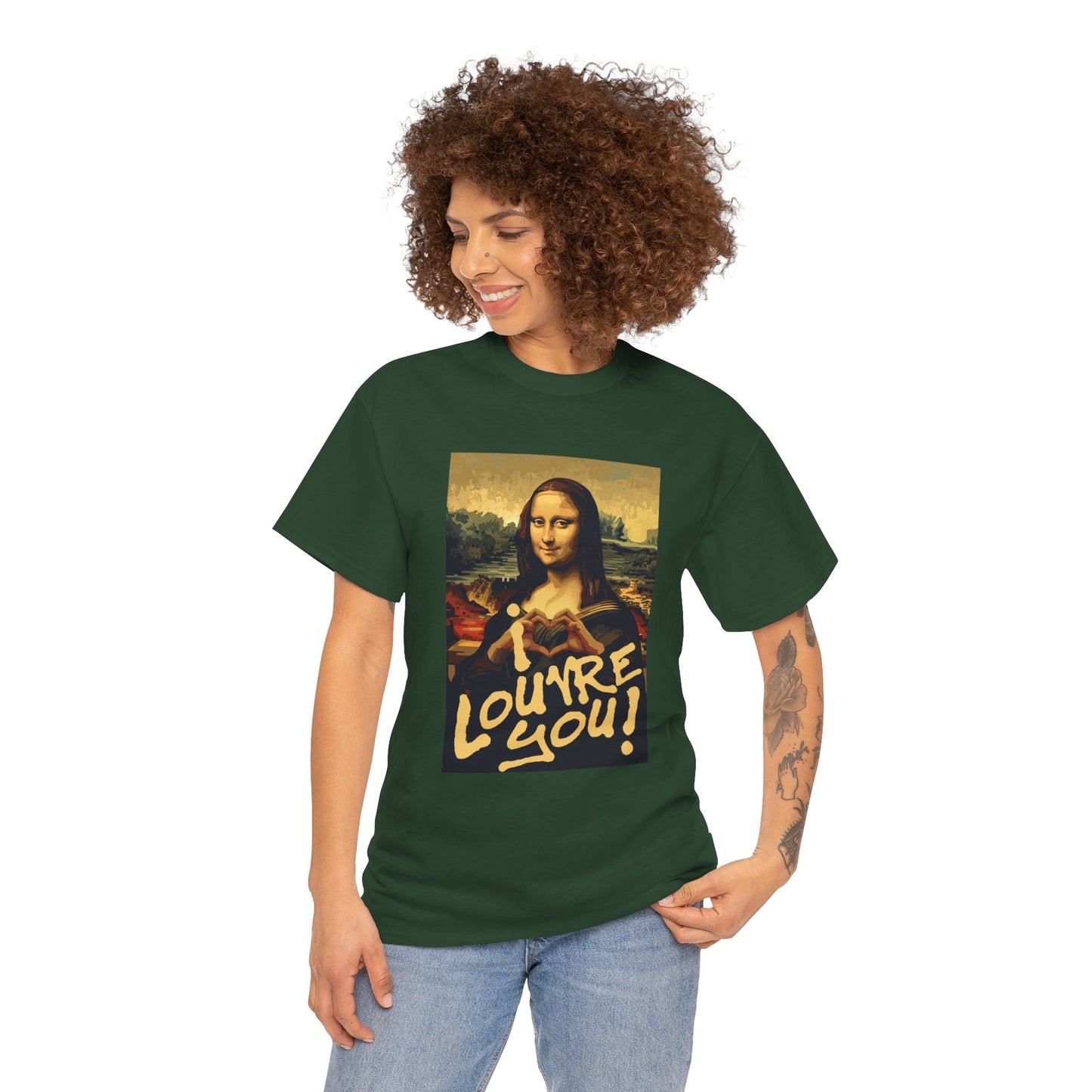 I LOUVRE YOU! Unisex Heavy Cotton Tee