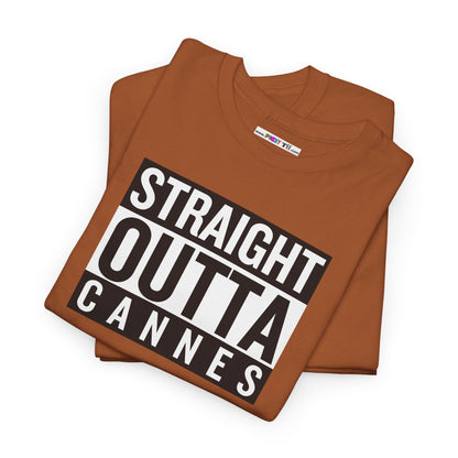 STRAIGHT OUTTA CANNES Unisex Heavy Cotton Tee