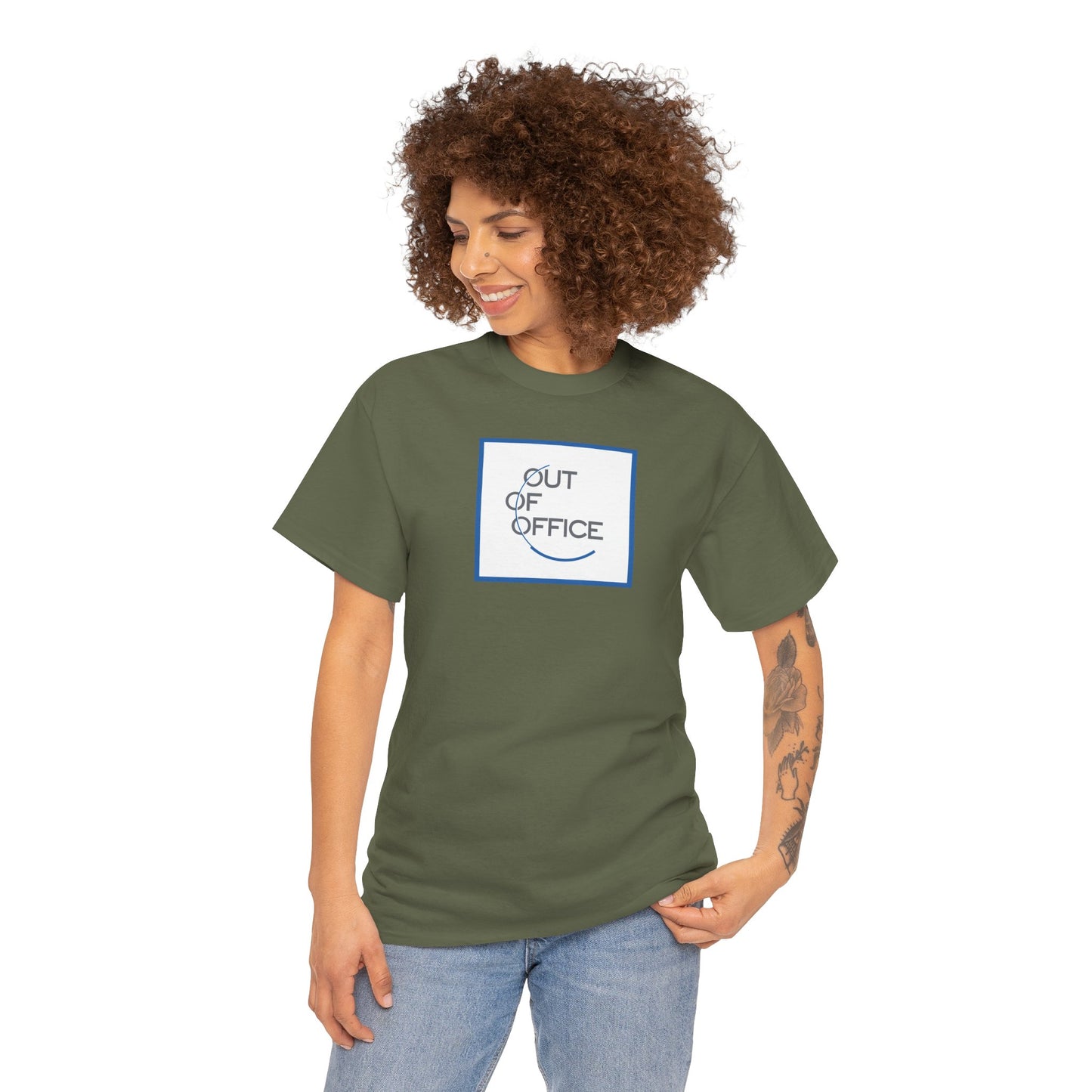 OUT OF OFFICE Unisex Heavy Cotton Tee