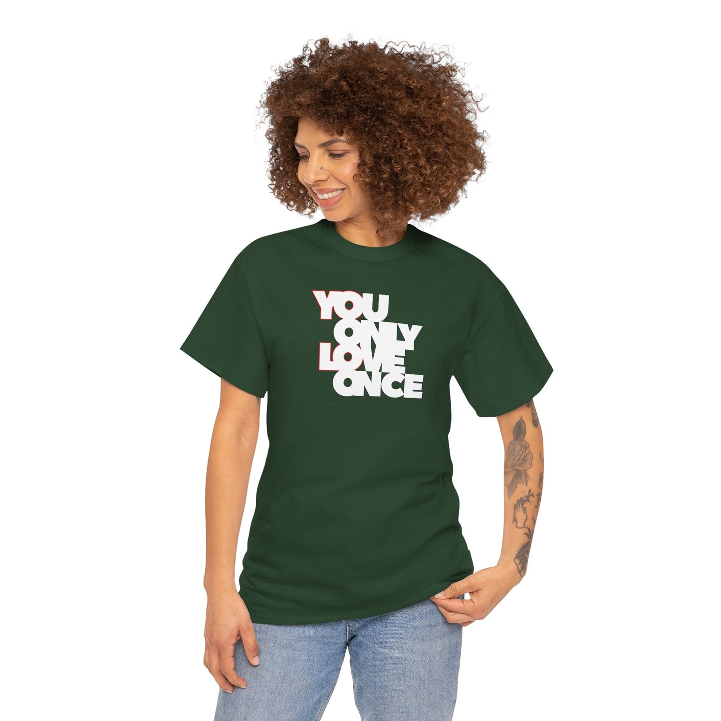 YOLO - YOU ONLY LOVE ONCE Unisex Heavy Cotton Tee
