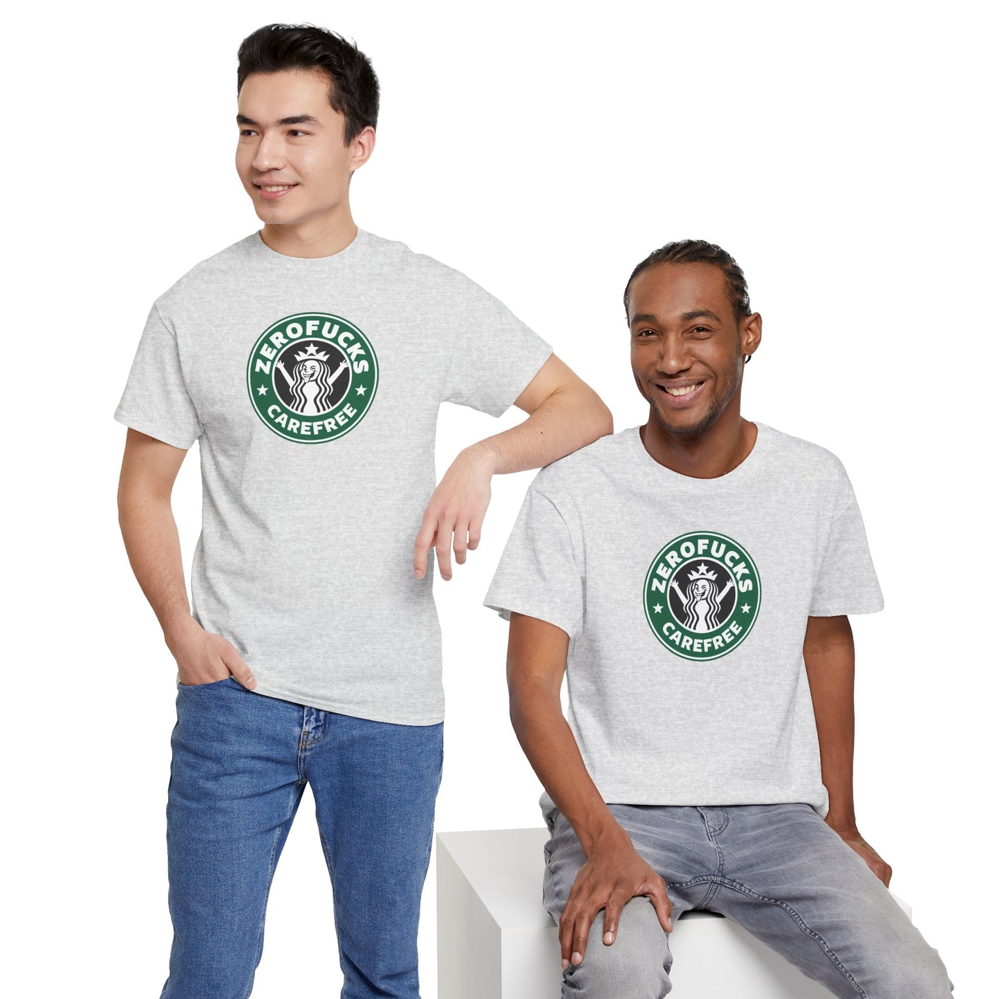 ZEROFUCKS CAREFREE Unisex Heavy Cotton Tee