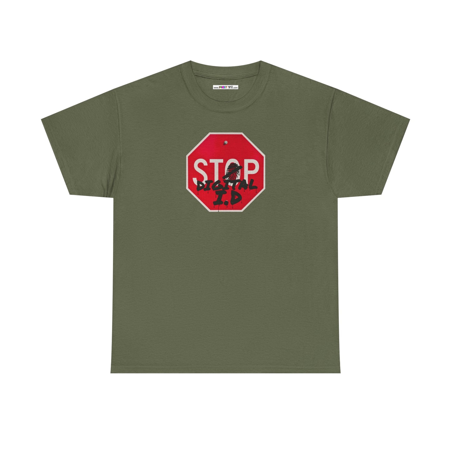 STOP digital i.d Unisex Heavy Cotton Tee