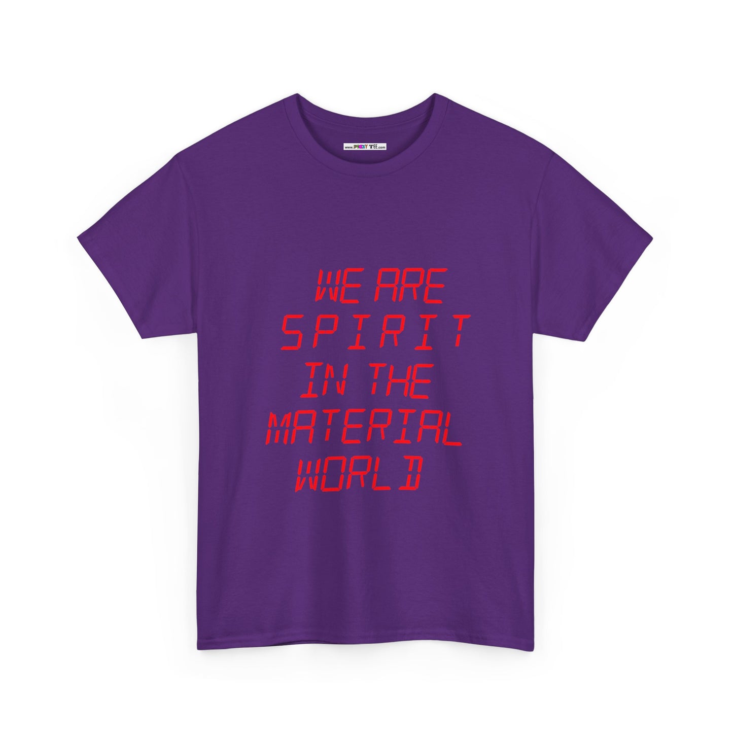 WE ARE SPIRIT IN THE MATERIAL WORLD Unisex Softstyle 100% Cotton T-Shirt