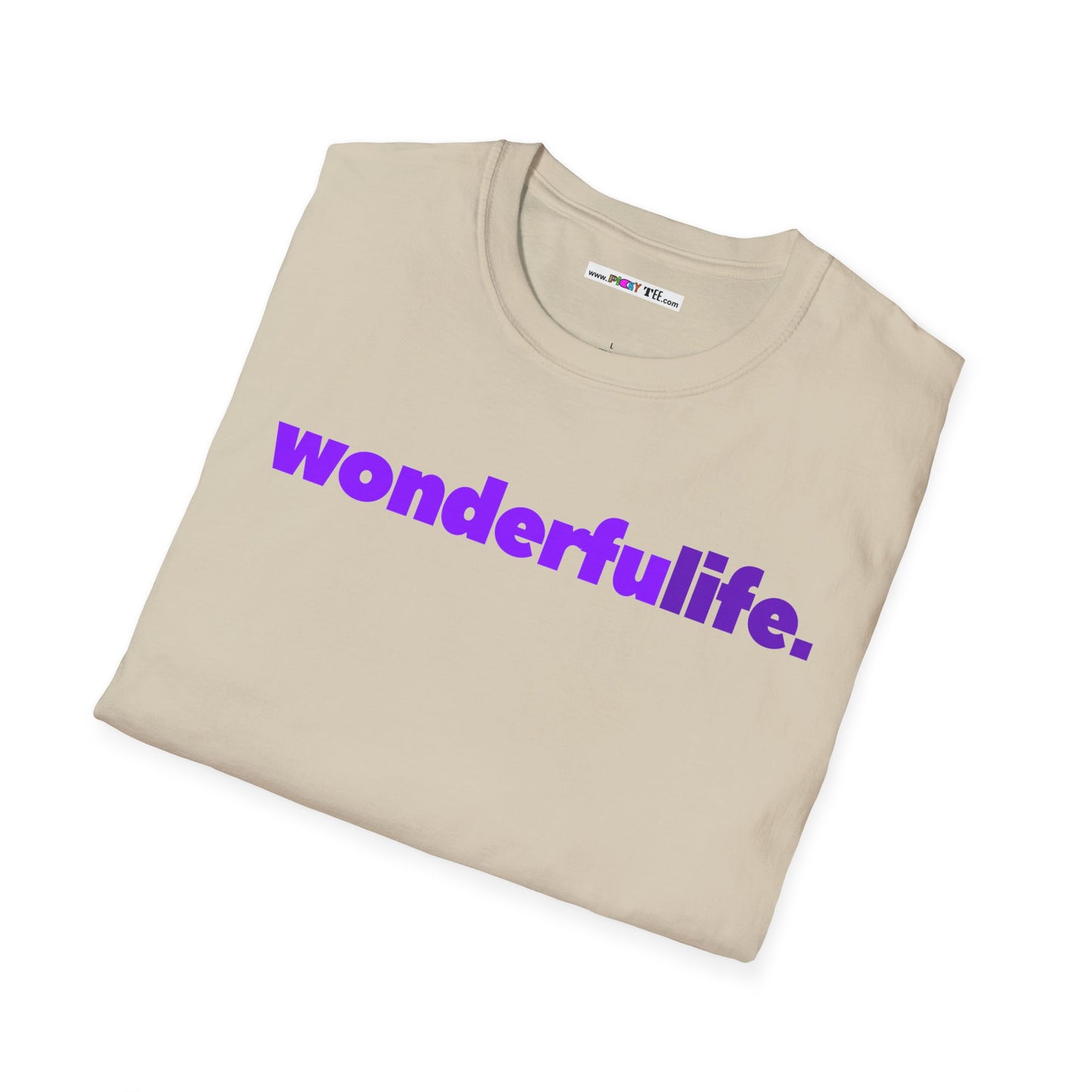 wonderfuLIFE. Unisex Softstyle 100% Cotton T-Shirt