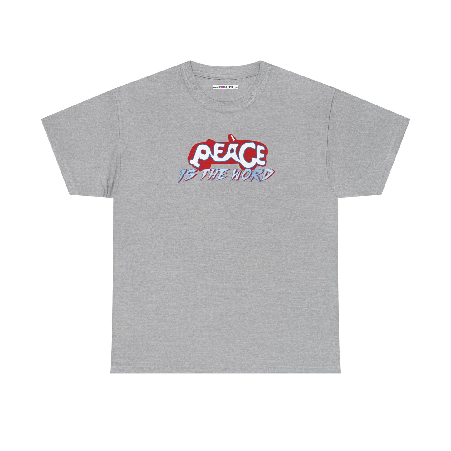 PEACE IS THE WORD Unisex Heavy Cotton Tee