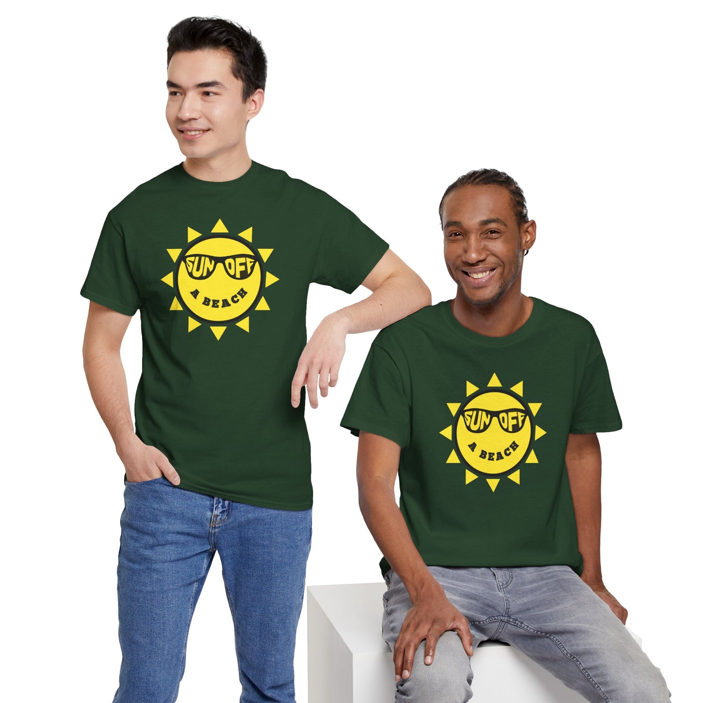 SUN OFF A BEACH Unisex Heavy Cotton Tee