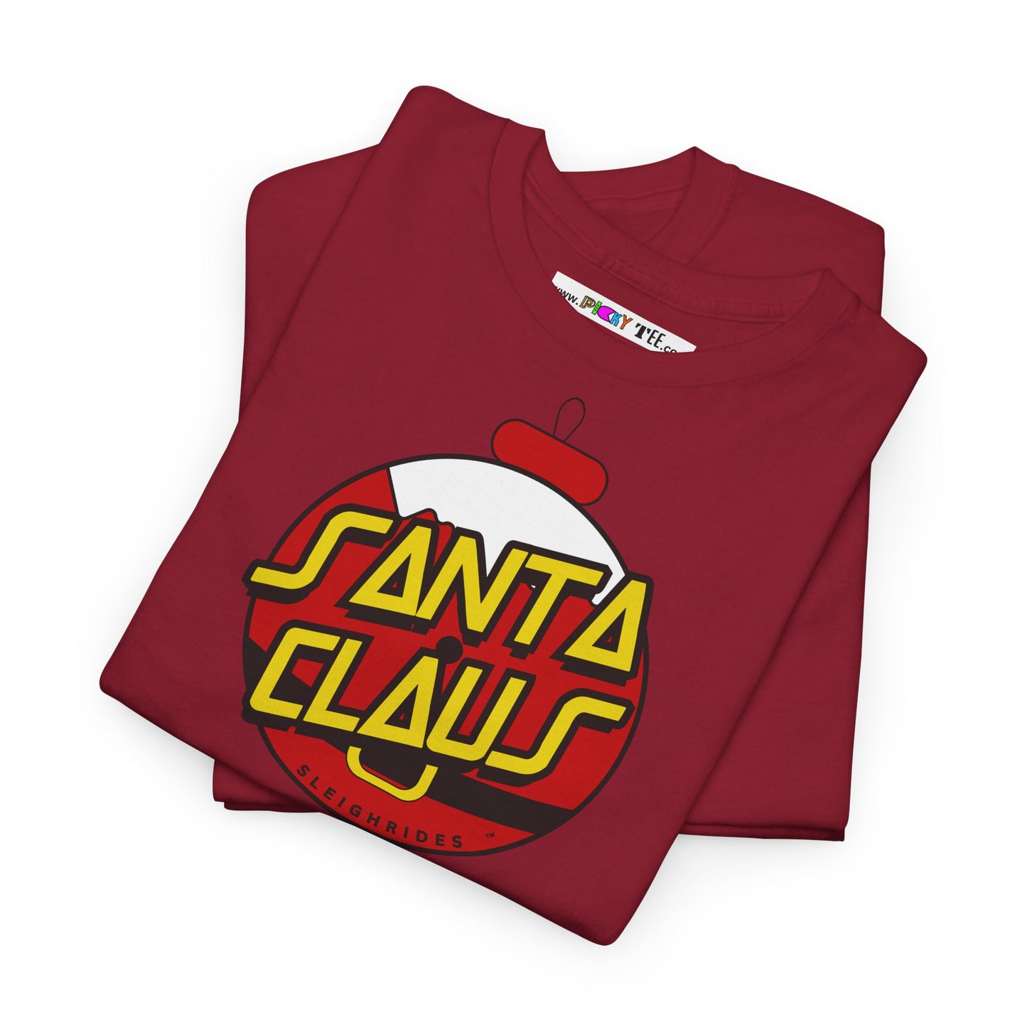 SANTA CLAUS SLEIGHRIDES Unisex Heavy Cotton Tee