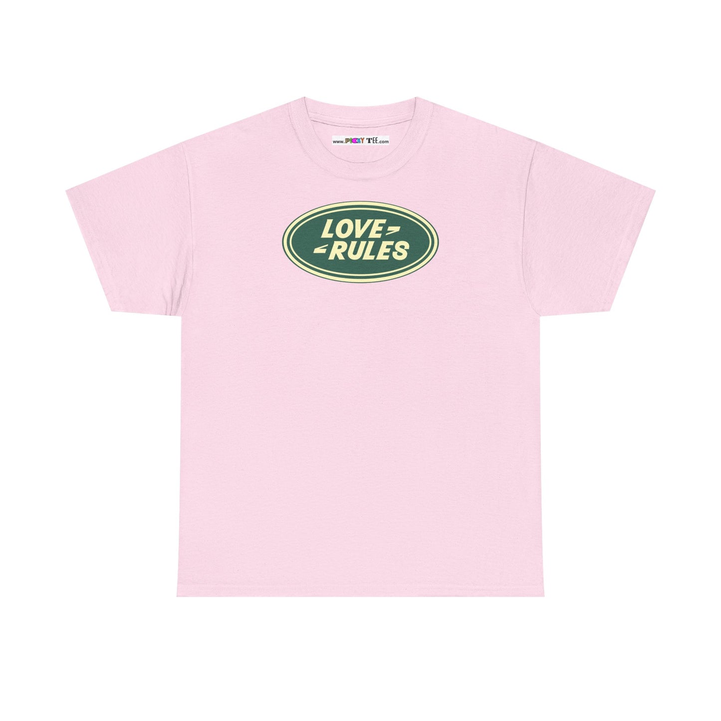 LOVE RULES Unisex Heavy Cotton Tee