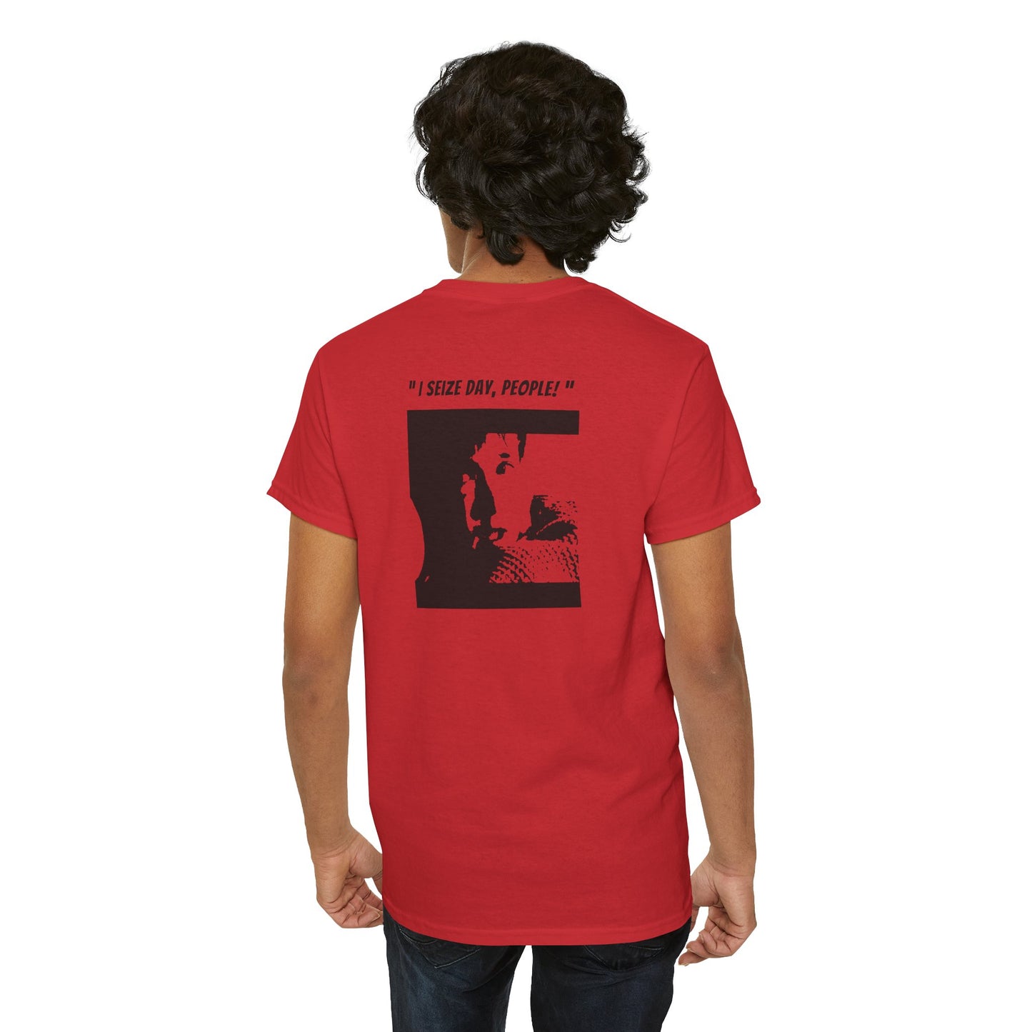 CARPE DIEM "I SEIZE DAY, PEOPLE" Unisex Heavy Cotton Tee