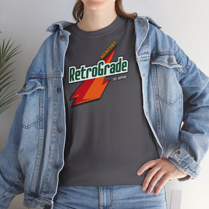 MERCURY RETROGRADE, SHIT HAPPENS Unisex Heavy Cotton Tee