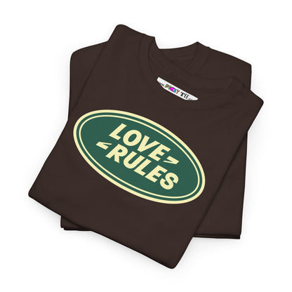 LOVE RULES Unisex Heavy Cotton Tee