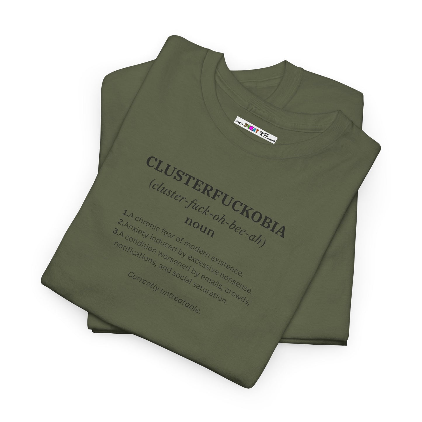 CLUSTERFUCKOBIA Unisex Heavy Cotton Tee