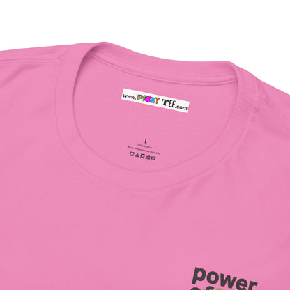 power off now Unisex Heavy Cotton Tee