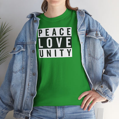 PEACELOVEUNITY Unisex Heavy Cotton Tee