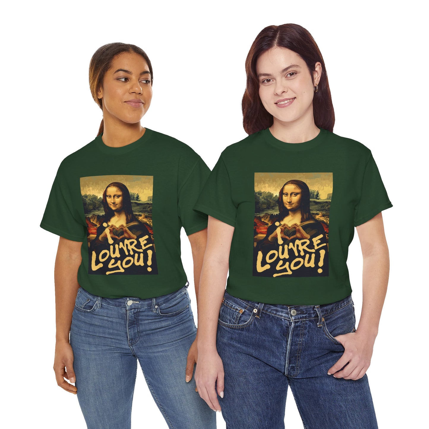 I LOUVRE YOU! Unisex Heavy Cotton Tee