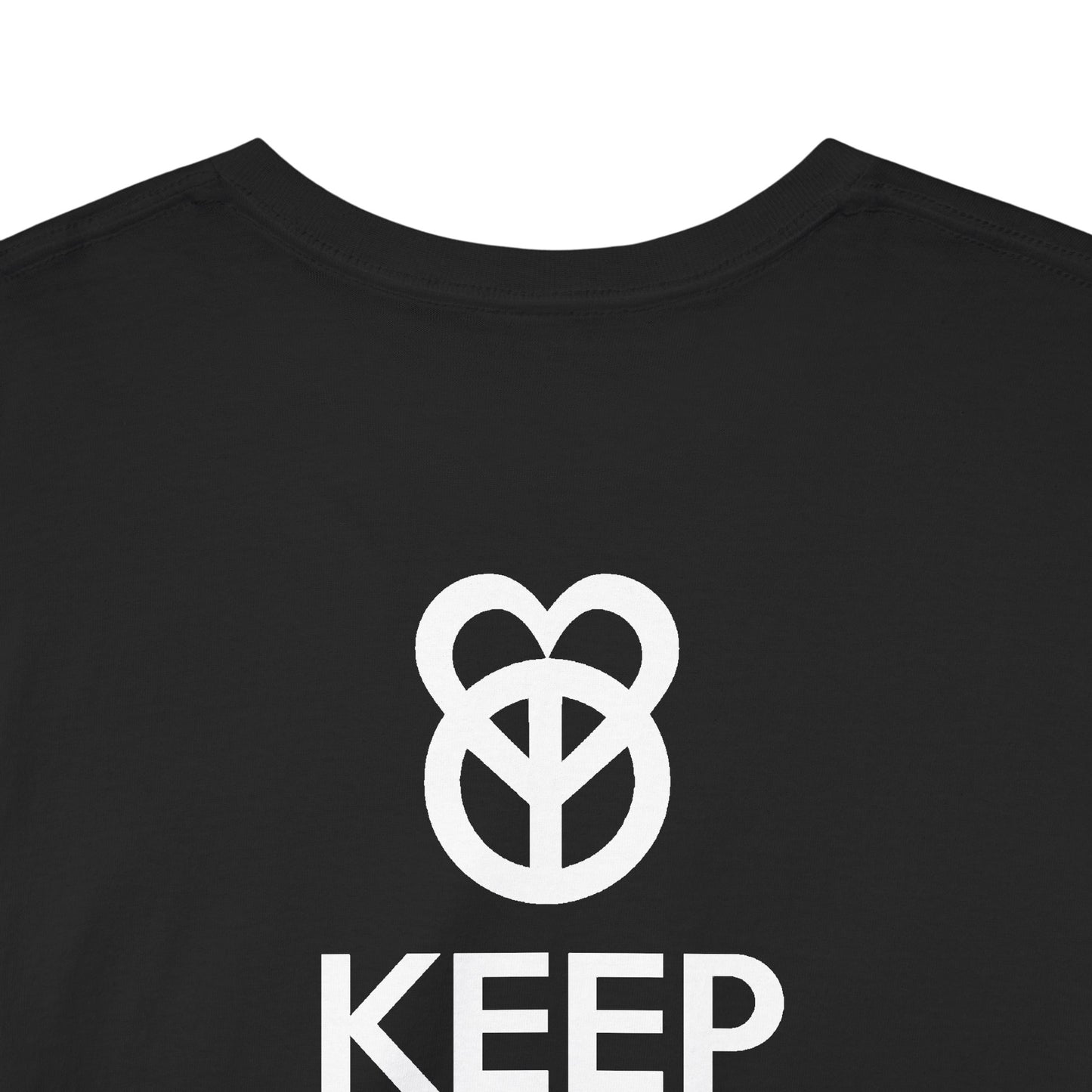 KEEP PEACE AND LOVE ON Unisex Heavy Cotton Tee