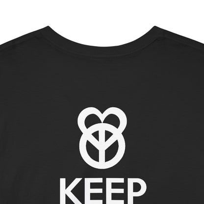 KEEP PEACE AND LOVE ON Unisex Heavy Cotton Tee