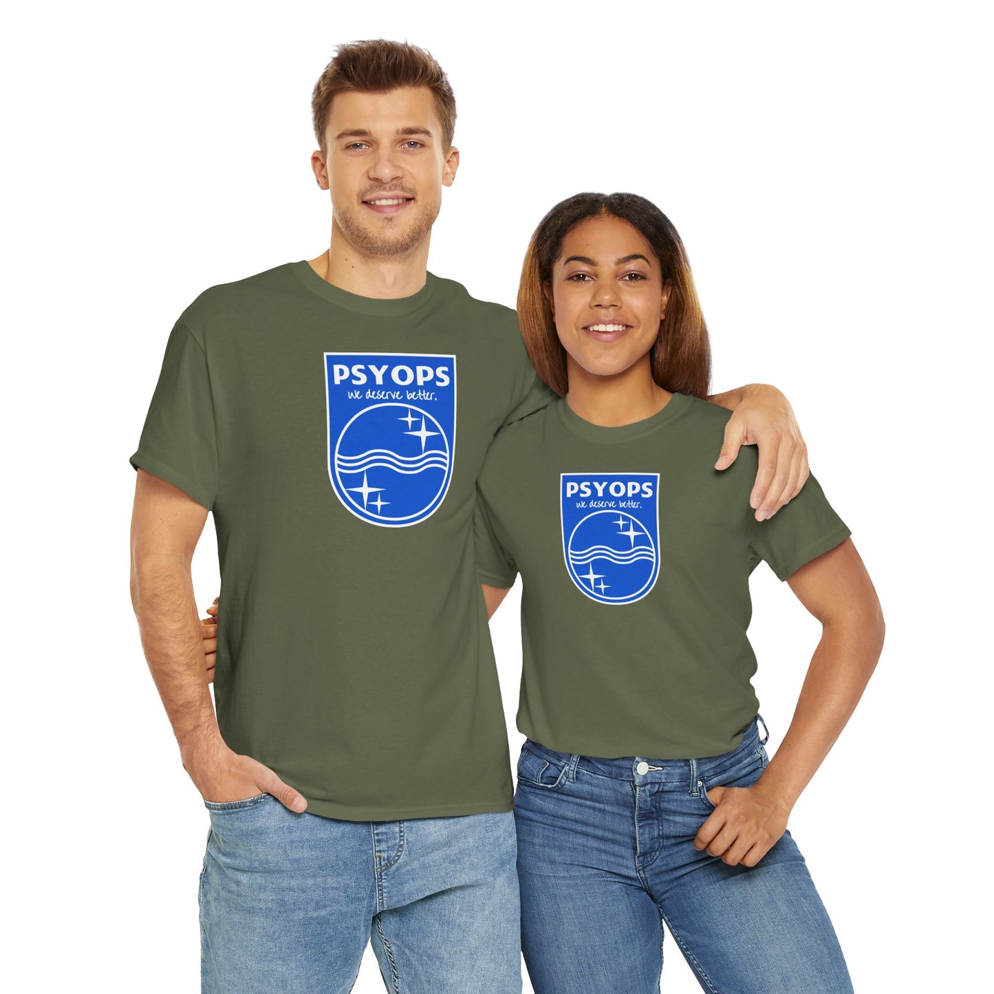 we deserve better PSYOPS Unisex Heavy Cotton Tee