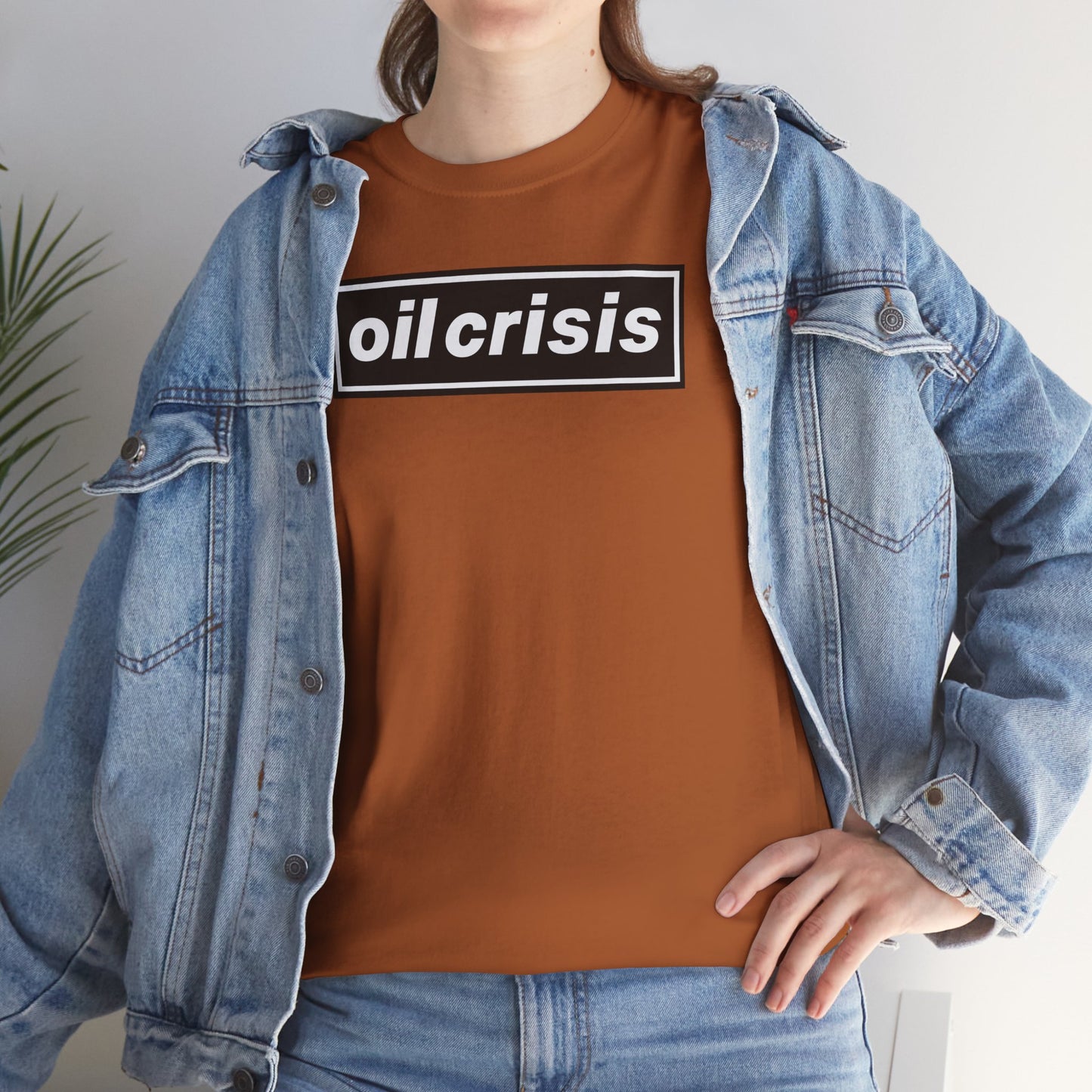 oil crisis/Foil THE crisis Unisex Heavy Cotton Tee