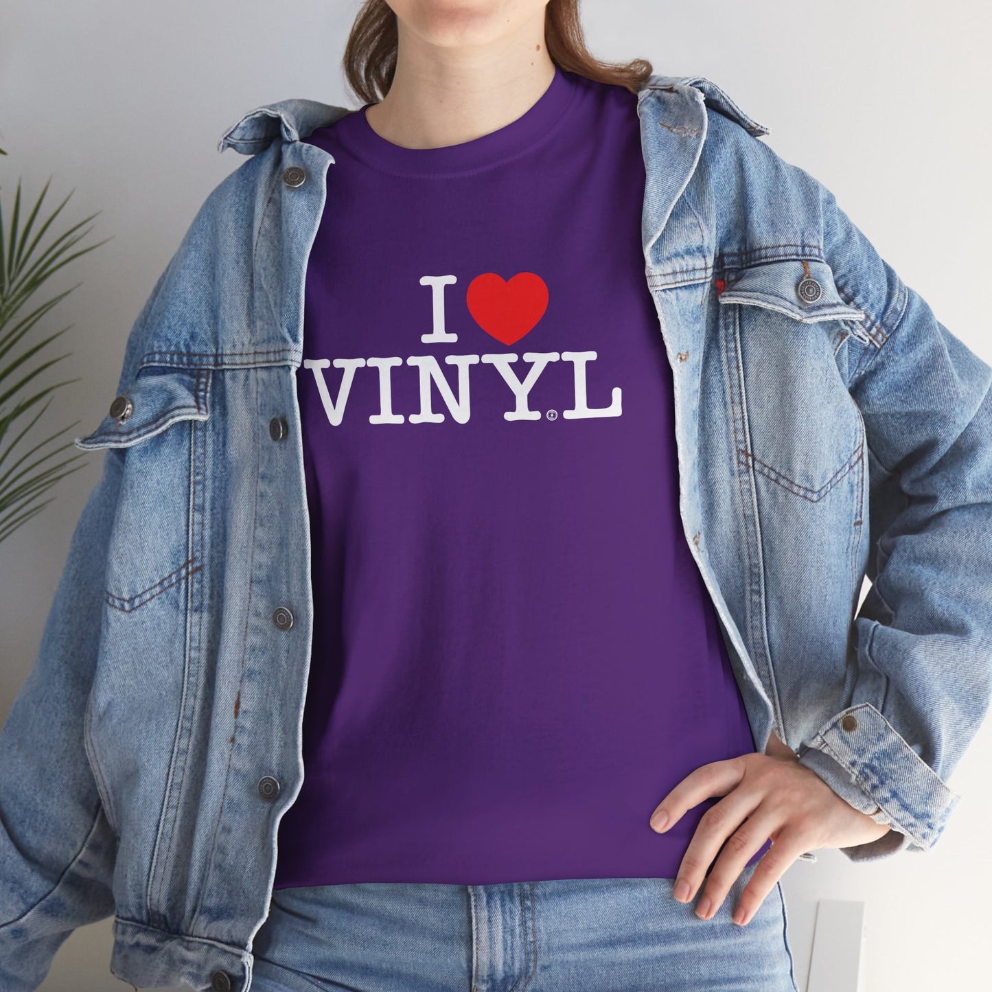 I ❤️ VINYL Unisex Heavy Cotton Tee