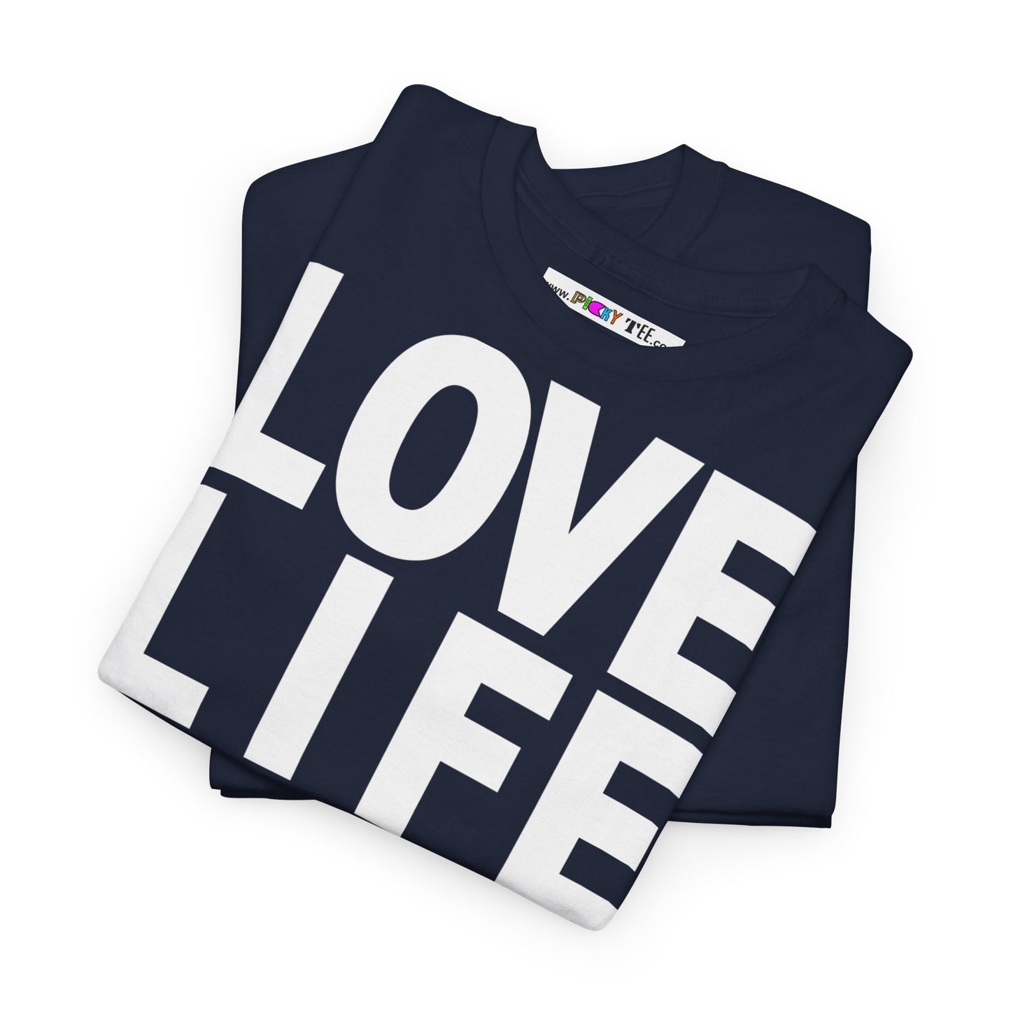 LOVE LIFE LIVE LOVE Unisex Heavy Cotton Tee