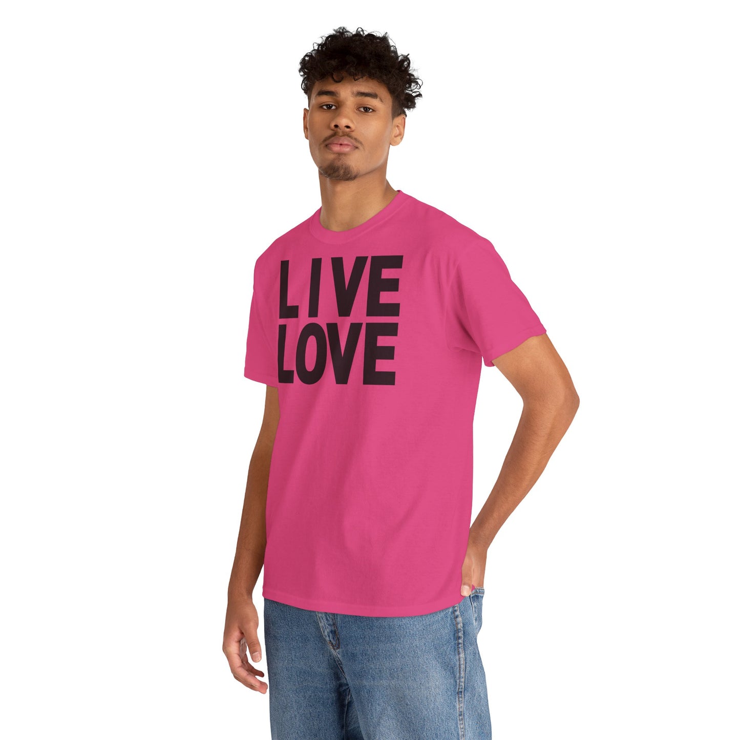 LIVE LOVE Unisex Heavy Cotton Tee