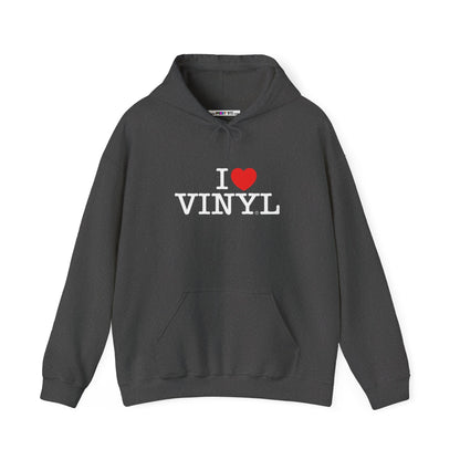 I ❤️ VINYL Unisex Heavy Blend™ Hooded Sweatshirt