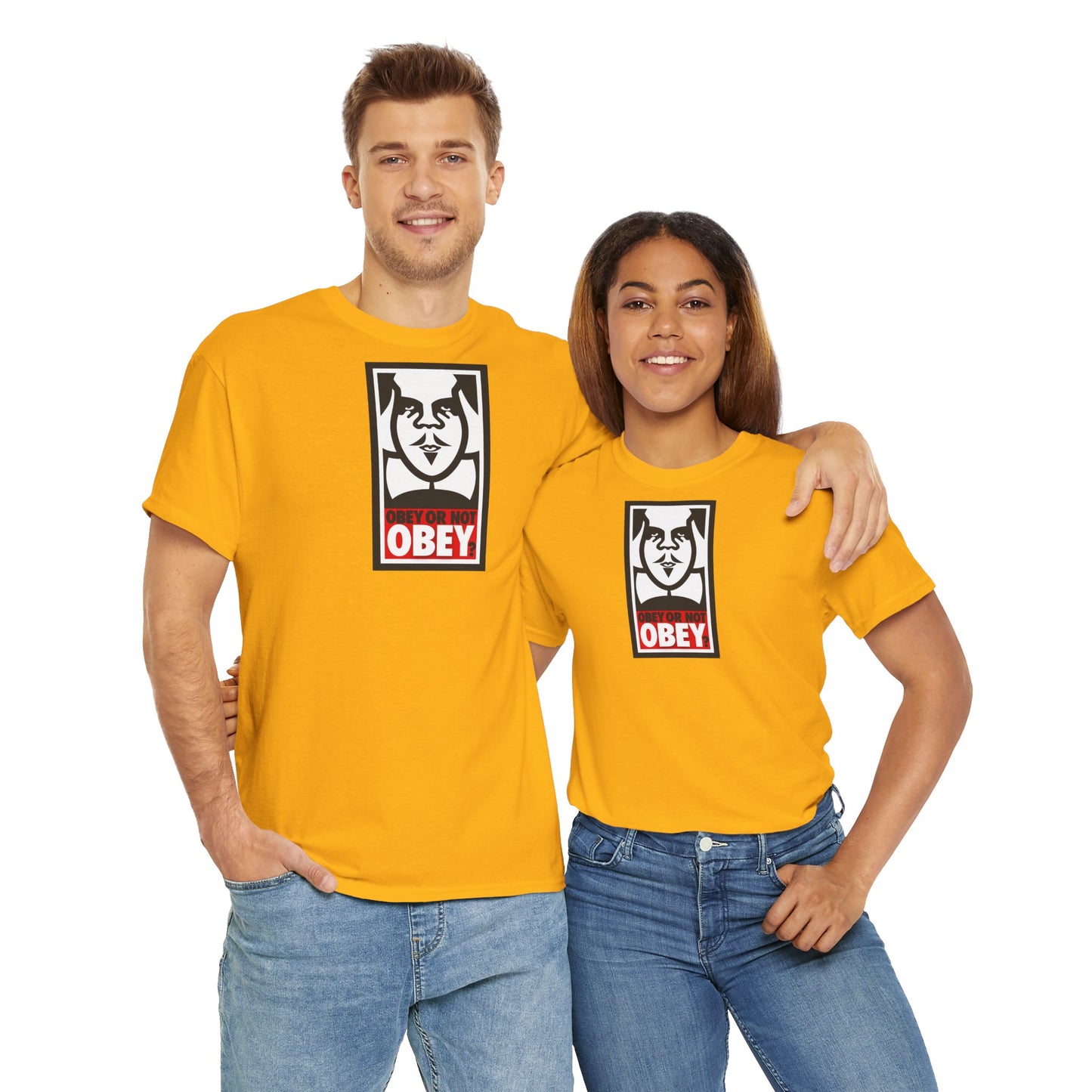 OBEY OR NOT OBEY? Unisex Heavy Cotton Tee