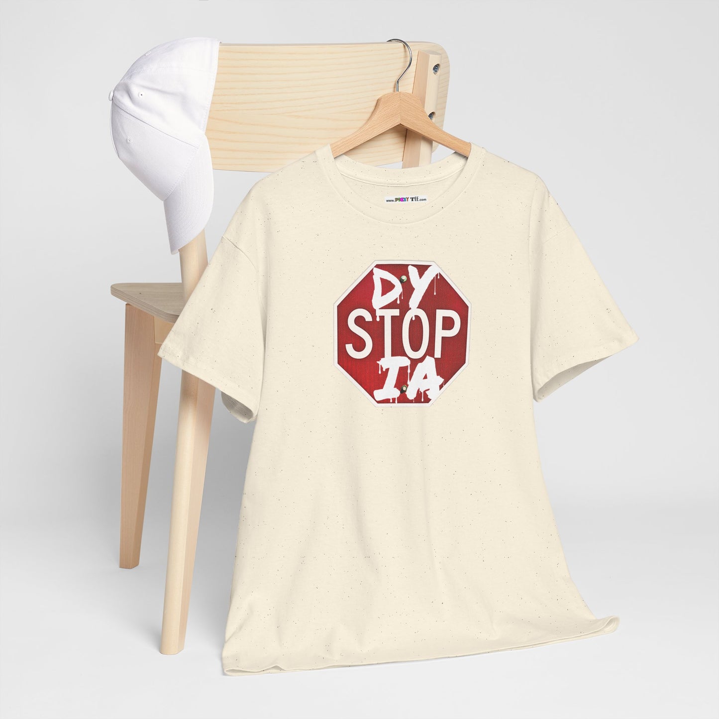 STOP DYSTOPIA Unisex Heavy Cotton Tee