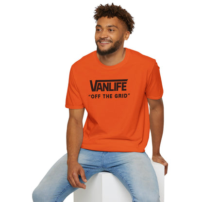 VANLIFE "OFF THE GRID". Unisex Softstyle 100% Cotton T-Shirt