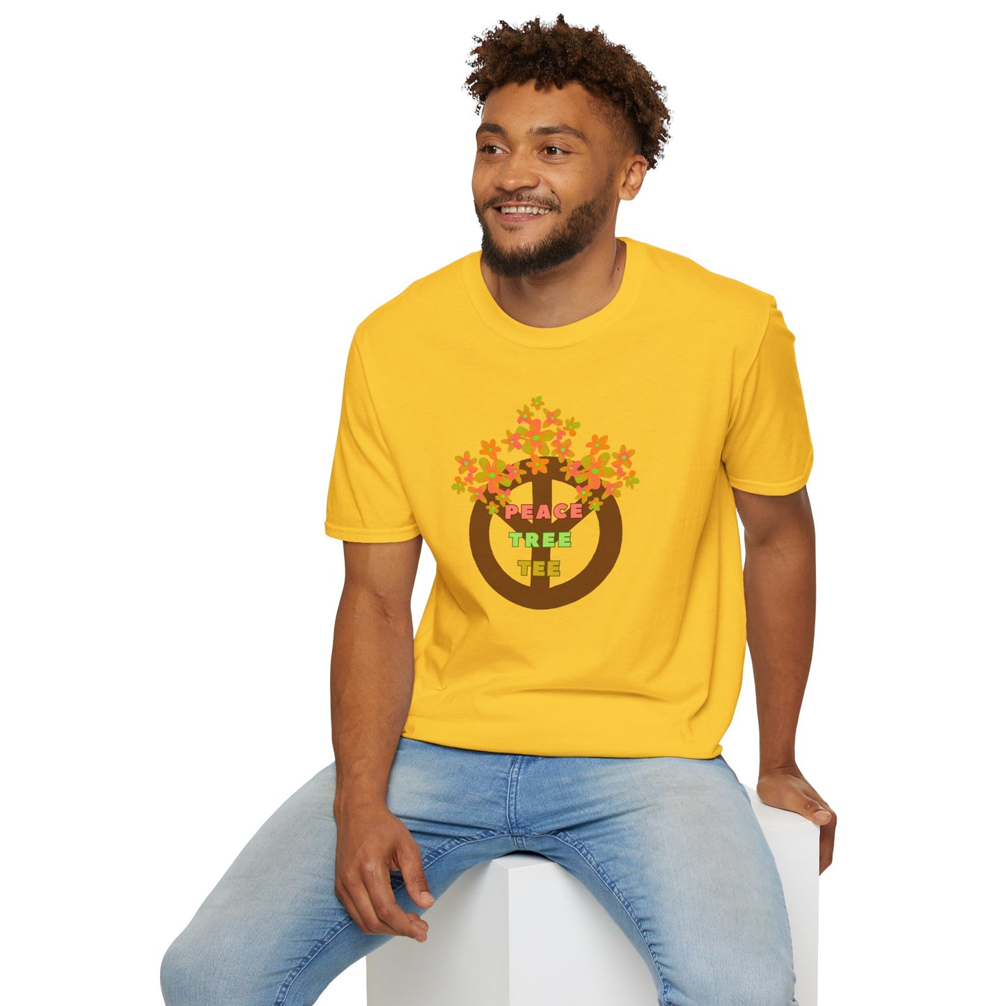 PEACE TREE TEE Unisex Softstyle 100% Cotton T-Shirt