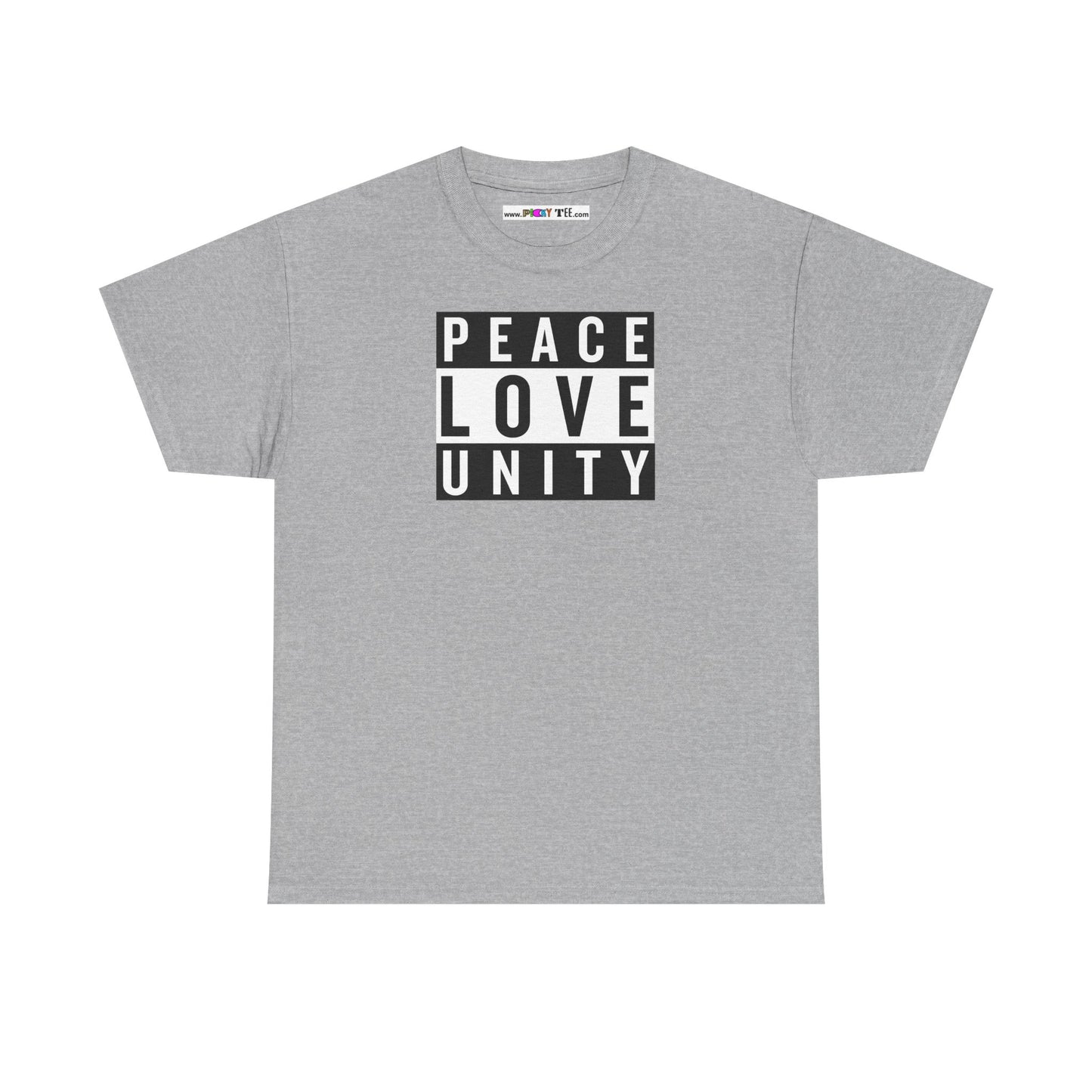 PEACELOVEUNITY Unisex Heavy Cotton Tee