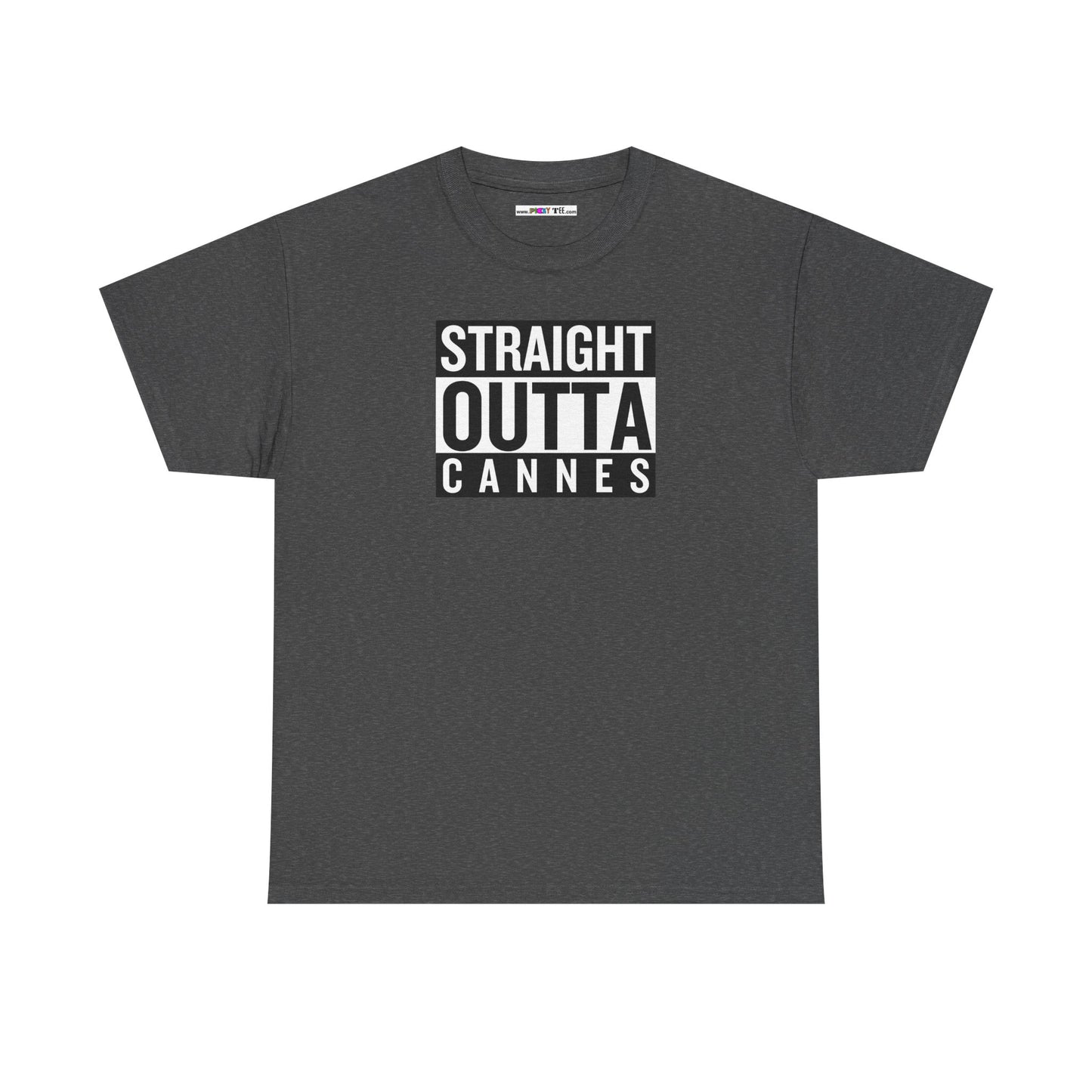 STRAIGHT OUTTA CANNES Unisex Heavy Cotton Tee