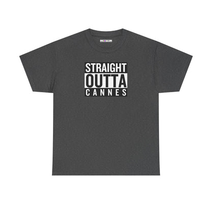 STRAIGHT OUTTA CANNES Unisex Heavy Cotton Tee