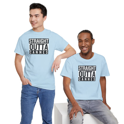 STRAIGHT OUTTA CANNES Unisex Heavy Cotton Tee