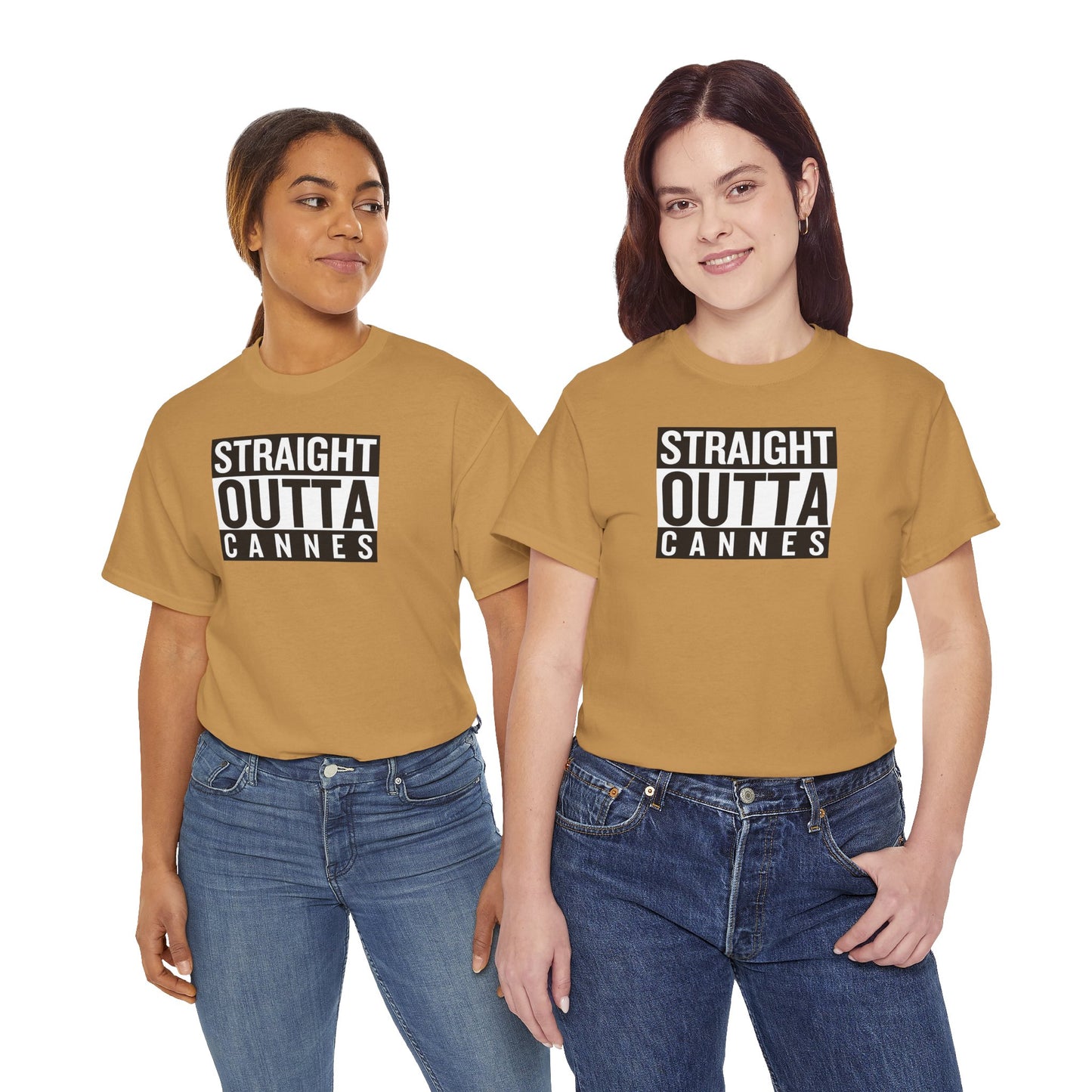 STRAIGHT OUTTA CANNES Unisex Heavy Cotton Tee