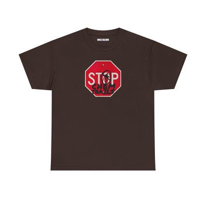 STOP chem trails Unisex Heavy Cotton Tee